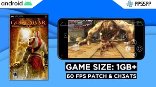 GOD OF WAR CHAINS OF OLYMPUS 60 FPS • PSP ON ANDROID GAMEPLAY PPSSPP [upl. by Assyla234]