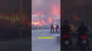 Incendios y crisis en el Mediterraneo  Ola de calor en Europa noticias europa [upl. by Bish]