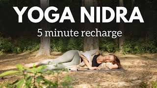 5 Minute Yoga Nidra to Reset the Nervous System  Decrease Stress and Anxiety Quickly [upl. by Darraj221]