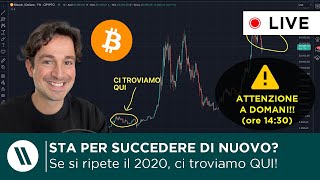 BITCOIN SE LA STORIA si RIPETE GUARDA COSA STA PER SUCCEDERE  ATTENZIONE a DOMANI ore 1430 [upl. by Oemor904]