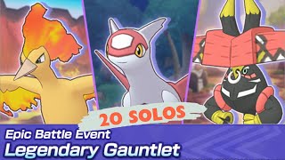 20 Solos To Start Out Legendary Gauntlet 16 Tapu Bulu Latias Moltres Pokemon Masters EX [upl. by Odracir]