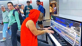 PIRATES OF THE CARIBBEAN METROSTATION PIANO PERFORMANCE BARCELONA [upl. by Sudnor]