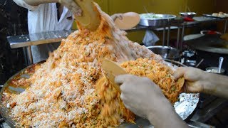 INDIAS BIGGEST Fried Rice Cooking  500 Plates of Tawa Pulao  Indian Street Food [upl. by Llenaej]