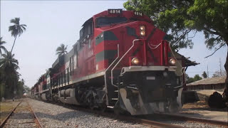 Trenes rápidos de Ferromex en Cuyutlán Colima [upl. by Namso39]