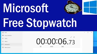 How To Use the Windows Stopwatch  Stopwatch For PC  Download Stopwatch Free Stopwatch for Windows [upl. by Ijuy]