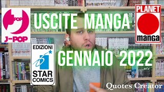 USCITE MANGA  gennaio 2022 [upl. by Okimat]