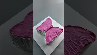 Butterfly Cake Decoration Tutorial  Easy amp Beautiful Designs Shorts [upl. by Tterab745]