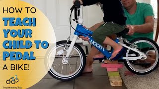 How To Teach Your Child To Pedal A Bike Easy 2 Minute Hack [upl. by Ecirahs40]