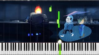 Undertale  Its Raining Somewhere Else  Piano  SANSynthesia  OST 63 [upl. by Eidassac867]