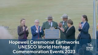 Hopewell Ceremonial Earthworks UNESCO World Heritage Commemoration Events 2023 [upl. by Enirol]