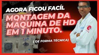 TÉCNICA PARA MONTAGEM DA MÁQUINA DE HEMODIÁLISE EM 1 MIN [upl. by Pride]