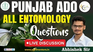 All Entomology Questions of Punjab ADO  Live Discussion [upl. by Auburta]