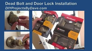 DIY Kwikset Deadbolt and Door Lock Installation [upl. by Sapienza]