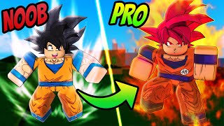 Going From NOOB To PRO As SSG Goku In Dragon Blox Ultimate [upl. by Shanta971]