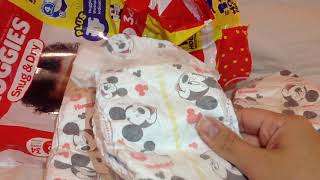 Huggies Snug n Dry Size 3 34 count Jumbo Baby Diapers Video Review Reveal [upl. by Enail]