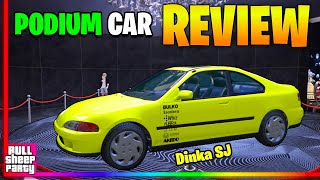 IS IT WORTH IT  The New Dinka Kanjo SJ Podium Car Free Lucky Wheel Car GTA 5 Online Customization [upl. by Jabez722]