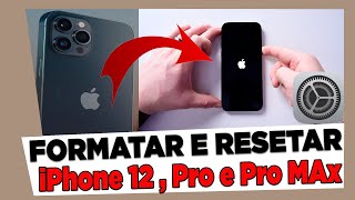 Como FORMATAR e RESETAR o iPhone 12 iPhone 12 Mini iPhone 12 Pro e 12 Pro Max [upl. by Nelsen]