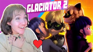 quotGLACIATOR 2quot REACTION English Dub HD Miraculous Ladybug s4 ep15 [upl. by Ellehcim]