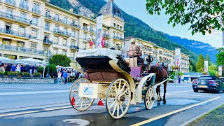 Peaceful evening walk in Swiss Town INTERLAKEN 🇨🇭Switzerland [upl. by Evante]