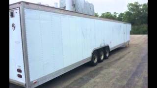 For Sale Gold Rush 48 5th Wheel Gooseneck Enclosed Car Hauler Cargo Trailer 18000 GW [upl. by Alehs798]