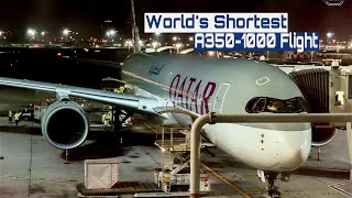 Qatar Airways  Dubai 🇦🇪 to Doha 🇶🇦  Airbus A3501000  The Flight Experience [upl. by Auoy558]