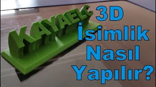 3 Boyutlu masaüstü isimlik nasıl yapılır [upl. by Jamima]