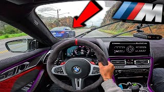 I Drive The 900HP BMW M8 Competition In A Rain Storm GONE WRONG [upl. by Jerrilee159]