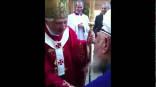 Şeyh Nazım Kıbrisi Hz ile Papa Benedict XVI Görüşmesiflv [upl. by Cosimo450]