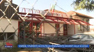 Varese studente accoltella insegnante davanti alla scuola  La Vita in diretta  05022024 [upl. by Stacey]