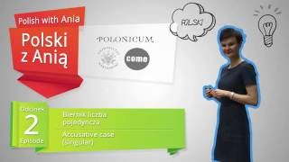 2 Accusative case singular  Polski z Anią 2 Biernik liczba pojedyncza [upl. by Bohun]