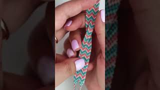 The Twisted Chevron is my new favourite summer bracelet 💕 bracelettutorial friendshipbracelets [upl. by Harp]