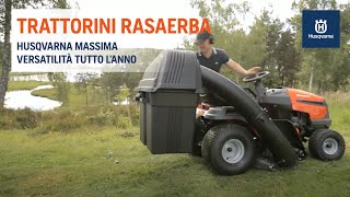 Trattorini Rasaerba Husqvarna  Come usarli tutto lanno [upl. by Yetah]