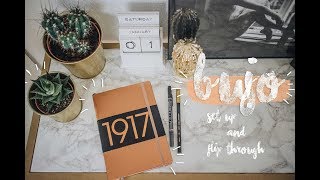 BULLET JOURNAL 2018 setup amp flip through  CXC ❥ [upl. by Acima]