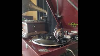 關 種子 ♪千人針♪ 1938年 78rpm record Columbia Model No G ｰ 241 phonograph [upl. by Akinwahs]