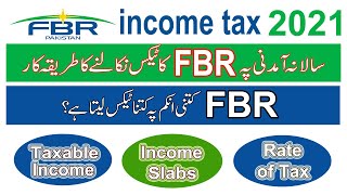 FBR Income Tax Rate 20202021  FBR Income Tax Slabs  How to deduct FBR Income tax  Ramzan Cheena [upl. by Asillim527]