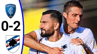 Empoli vs Sampdoria 02 Goals Results and Extended Highlights [upl. by Welton]