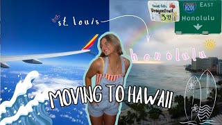 MOVING TO HAWAII VLOG  flight seeing our apartment for the 1st time 1st day etc [upl. by Anwahs569]