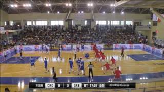 24072016 1845 CROATIAHELLAS FIBA U20 Chalkida Greece T KAMPOURIS HALL [upl. by Nylimaj]