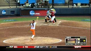 Softball National Championship Game 2 Lady Vols vs Oklahoma Highlights [upl. by Nnaeirual]