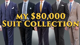 My 80000 Bespoke Suit and Jacket Collection CLOSET TOUR [upl. by Brear]