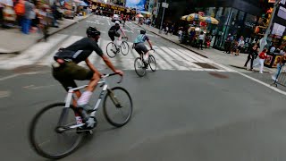 2021 Bombing Down Broadway  Bike Race [upl. by Gnap]