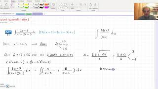 Integrazione di funzioni razionali fratte 1 [upl. by Geier]