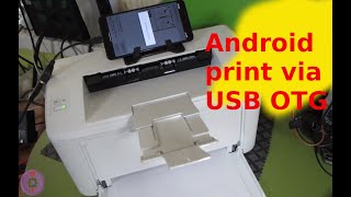 Android print via USB OTG HP LaserJet Pro M15a w M28a w [upl. by Gehlbach]