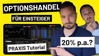 Optionen handeln Optionshandel für Einsteiger📊 LIVE mit PraxisTutorial [upl. by Wiburg382]