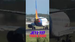 Jet2 737800 to Larnaca Turn amp Burn at Newcastle Airport newcastleairport aviation shorts [upl. by Tracy]