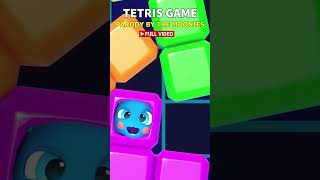 shorts TETRIS theme song a cappella 🟨 Kid beat Tetris video game ⭐️ Gameplay parody by The Moonies [upl. by Llorrac936]