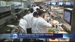 The Cheesecake Factory prepares for opening of second Oahu restaurant [upl. by Milissent]