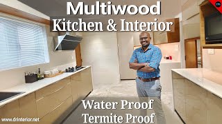 വീട് 100 Multiwood InteriorMultiwood modular KitchenMultiwood Interior trends 2022Dr Interior [upl. by Erbma375]