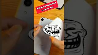 DIY Magic Convert iPhone XR to 14 Pro Max with Back Glass Mod  trending tech [upl. by Leasa]