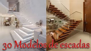 30 MODELOS DE ESCADAS INTERNAS PARA CASAS MODERNAS [upl. by Roel]